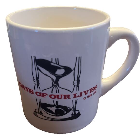 Vintage Days Of Our Lives Coffee Mug 1980 CPII 3.75” 10oz Soap Opera Collectable - Picture 1 of 6